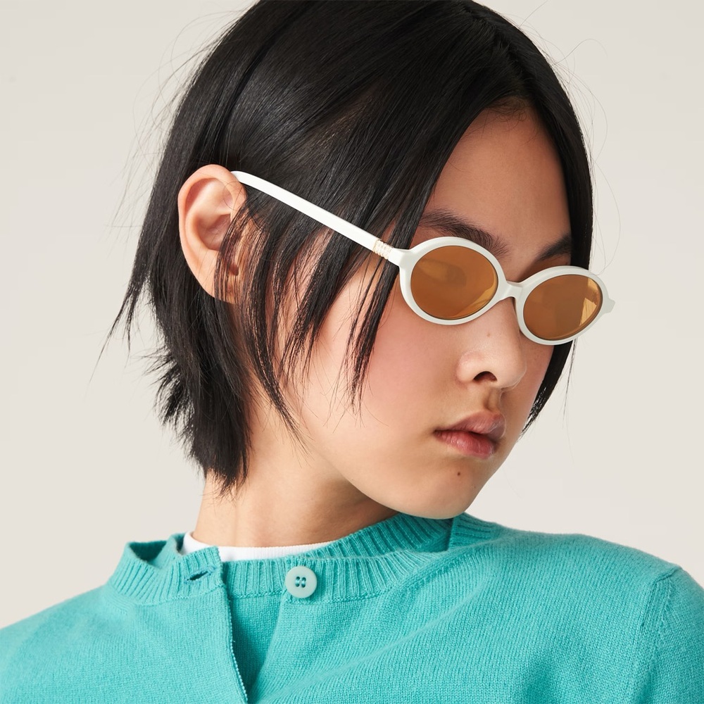 Miu Miu Regard Oval Sunglasses - Picture 2 of 3